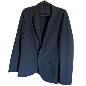 Hugo Boss Mens 40R Slim Unconstructed Navy Blue Windbreaker Jacket Lightweight